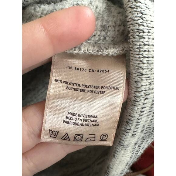 Saturday Sunday Anthropologie Space Dye Grey Cowl Neck Pull Over Sweater Size L - Picture 6 of 8